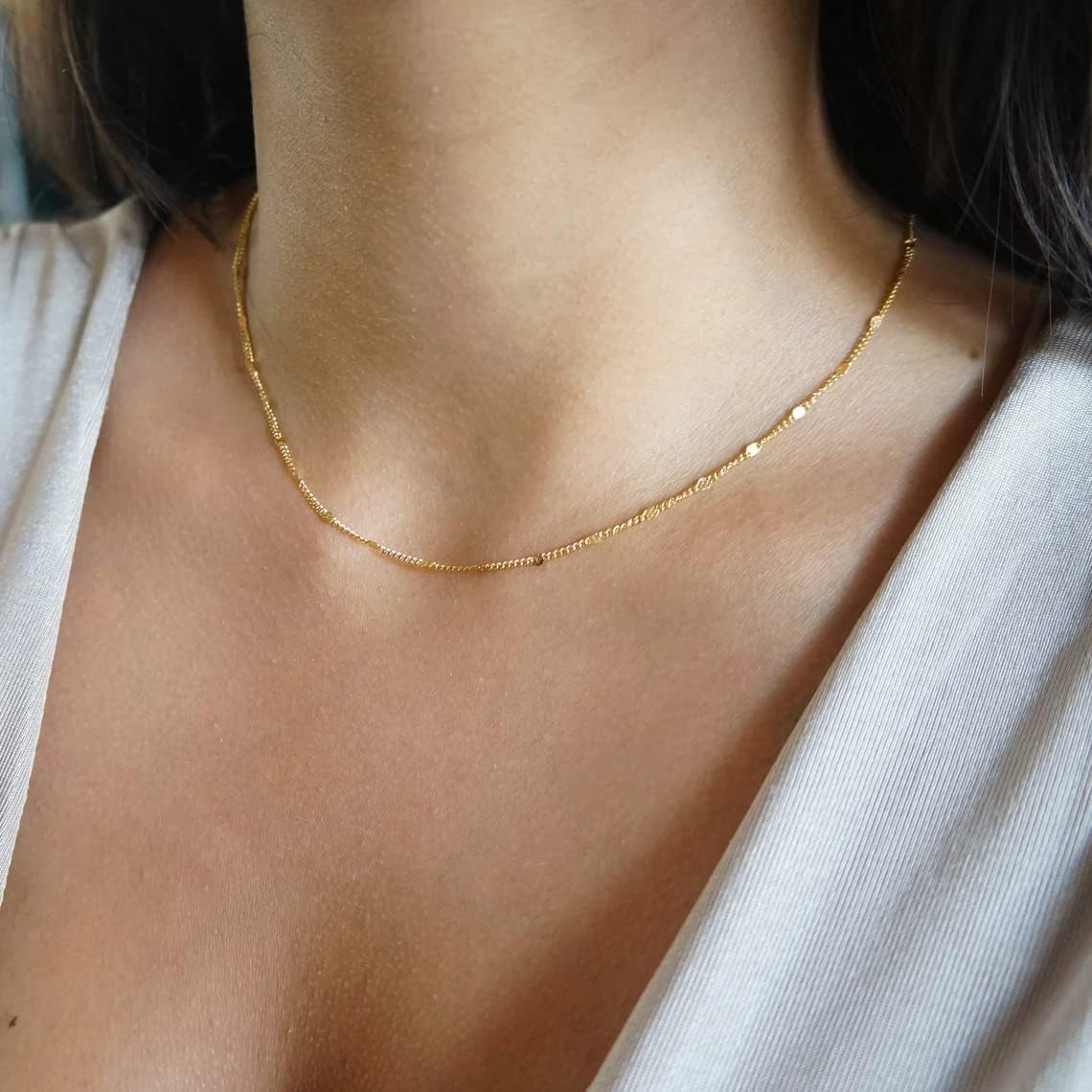 K pozłacany/posrebrzany sateli – Birth Flower Necklace recenzja i cena