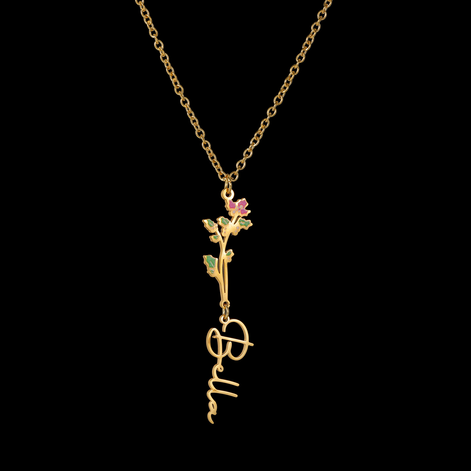 Acheerup Personalizowany Naszy – Birth Flower Necklace recenzja i cena